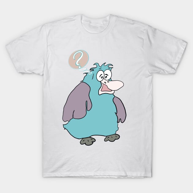 fat questioning bird. a very nice series of such birds on my other products T-Shirt by VikingArt